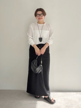 「RIVE DROITE（リヴドロワ）のアイテム（アクセサリー）」を使った、asuka.kさん（レディース・161cm）の春コーディネート