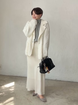 「アイテム（ボストンバッグ）」を使った、asuka.kさん（レディース・161cm）の秋コーディネート