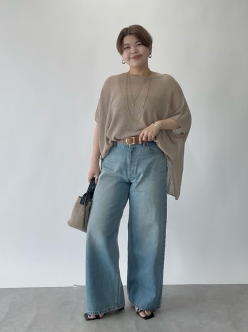 新色登場】【MONN.:. （モン）】ワイドレッグデニム（デニム