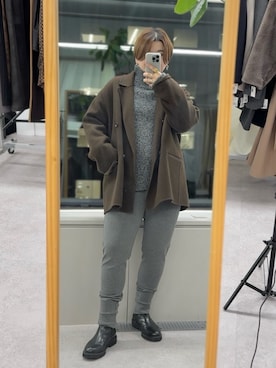 「アイテム（その他アウター）」を使った、asuka.kさん（レディース・161cm）の秋コーディネート