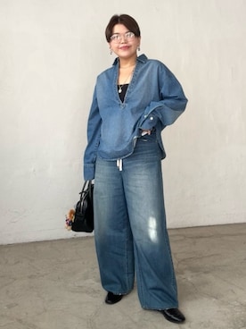 「アイテム（ボストンバッグ）」を使った、asuka.kさん（レディース・161cm）の秋コーディネート