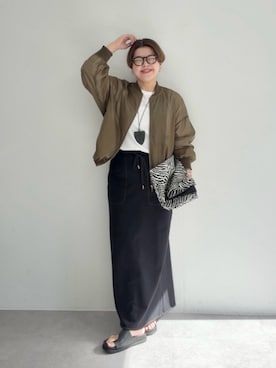「RIVE DROITE（リヴドロワ）のアイテム（アクセサリー）」を使った、asuka.kさん（レディース・161cm）の春コーディネート