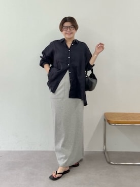 「RIVE DROITE（リヴドロワ）のアイテム（ショルダーバッグ）」を使った、asuka.kさん（レディース・161cm）の夏コーディネート