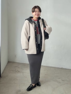 「アイテム（その他アウター）」を使った、asuka.kさん（レディース・161cm）の秋コーディネート