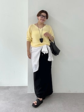 「RIVE DROITE（リヴドロワ）のアイテム（アクセサリー）」を使った、asuka.kさん（レディース・161cm）の春コーディネート