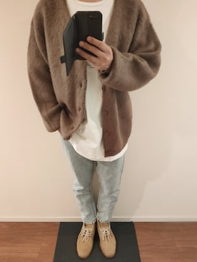 「MM6 Maison Margiela（ｴﾑｴﾑｼｯｸｽ ﾒｿﾞﾝ ﾏﾙｼﾞｪﾗ）のアイテム（トップス）」を使った、けんけんさん（メンズ・172cm）の冬コーディネート