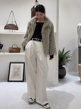 「アイテム（Tシャツ/カットソー）」を使った、gussan_lemageさん（レディース・168cm・30代）の秋コーディネート