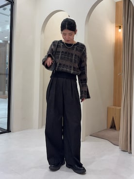 「アイテム（ニット/セーター）」を使った、gussan_lemageさん（レディース・168cm・30代）の秋コーディネート