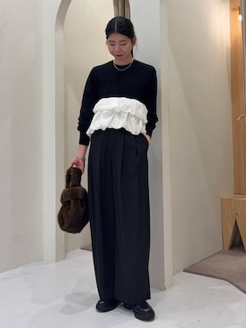 「アイテム（ハンドバッグ）」を使った、gussan_lemageさん（レディース・168cm・30代）の秋コーディネート