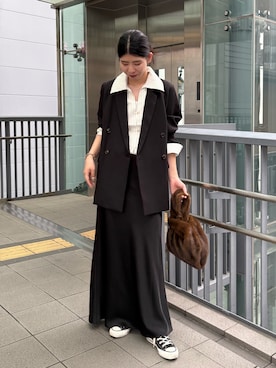 「アイテム（テーラードジャケット）」を使った、gussan_lemageさん（レディース・168cm・20代）の秋コーディネート