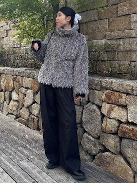 「アイテム（その他アウター）」を使った、gussan_lemageさん（レディース・168cm）の秋コーディネート