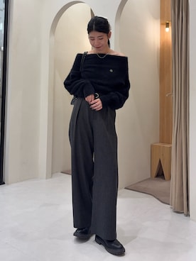 「アイテム（ニット/セーター）」を使った、gussan_lemageさん（レディース・168cm・30代）の秋コーディネート