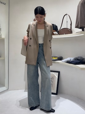 「アイテム（テーラードジャケット）」を使った、gussan_lemageさん（レディース・168cm・30代）の秋コーディネート