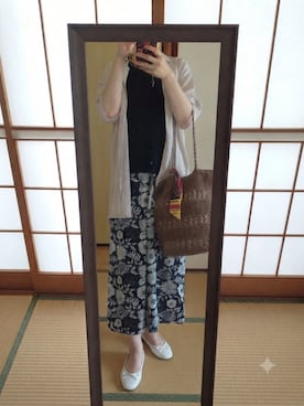 「GLOBAL WORK（グローバルワーク）のアイテム（バッグ）」を使った、マロンさん（レディース・157cm）の夏コーディネート