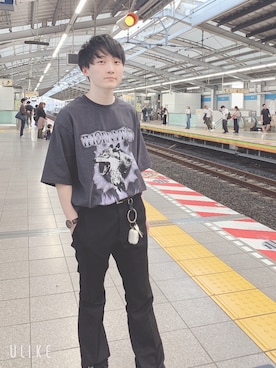 「bike star（バイクスター）のアイテム」を使った、かしすみかんさん（メンズ・161cm）の夏コーディネート