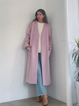 「Vicente（ヴィセンテ）のアイテム（その他アウター）」を使った、🍊さん（レディース・165cm）の秋コーディネート