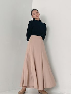 「Vicente（ヴィセンテ）のアイテム（スカート）」を使った、🍊さん（レディース・162cm）の秋コーディネート