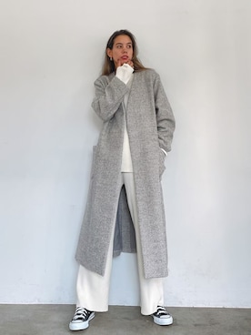 「Vicente（ヴィセンテ）のアイテム（その他アウター）」を使った、🍊さん（レディース・165cm）の秋コーディネート