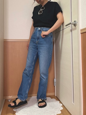 「JEANS MATE（ジーンズメイト）のアイテム」を使った、yuitaro🌼さん（レディース・157cm）の夏コーディネート