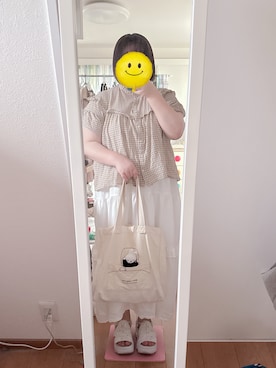 「Samansa Mos2（サマンサ モスモス）のアイテム」を使った、nanaさん（レディース・156cm）の夏コーディネート