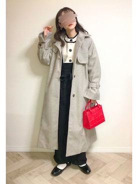 「GRL（グレイル）のアイテム（アクセサリー）」を使った、もも⋆*さん（レディース・155cm）の秋コーディネート