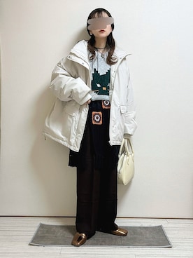 「HELLO.SANFRANCISCO（ハローサンフランシスコ）のアイテム」を使った、もも⋆*さん（骨格ナチュラル・レディース・155cm）の冬コーディネート
