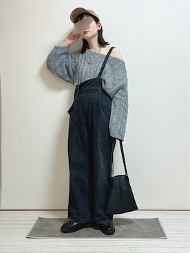 「アイテム（オールインワン・サロペット）」を使った、もも⋆*さん（レディース・155cm）の夏コーディネート