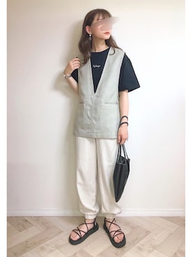 「chocomee（チョコミー）のアイテム（バッグ）」を使った、もも⋆*さん（レディース・155cm）の秋コーディネート