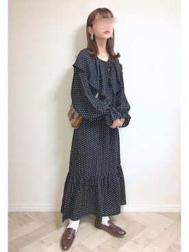 「アーバンリサーチ」｜「アイテム（レッグウェア）」を使った、もも⋆*さん（レディース・155cm）の秋コーディネート