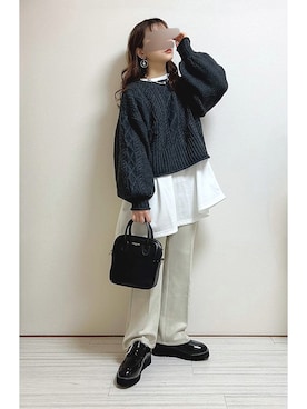 「CIENA（シエナ）のアイテム」を使った、mocaさん（レディース・155cm）の冬コーディネート