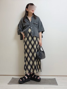 「SHAKA（シャカ）のアイテム」を使った、mocaさん（レディース・155cm）の夏コーディネート
