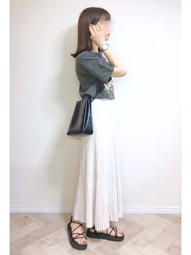 「アーバンリサーチ」｜「アイテム（腕時計）」を使った、もも⋆*さん（レディース・155cm）の春コーディネート
