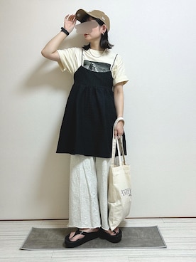 「FREAK'S STORE（フリークスストア）のアイテム」を使った、もも⋆*さん（レディース・155cm）の夏コーディネート