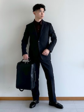 「TAKEO KIKUCHI（タケオキクチ）のアイテム」を使った、イッシーさん（メンズ・172cm）の秋コーディネート