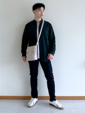 「TAKEO KIKUCHI（タケオキクチ）のアイテム」を使った、イッシーさん（メンズ・172cm）の秋コーディネート