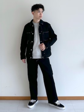 「TAKEO KIKUCHI（タケオキクチ）のアイテム」を使った、イッシーさん（メンズ・172cm）の秋コーディネート