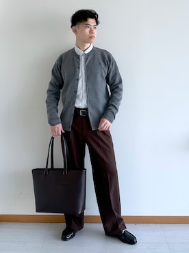 「TAKEO KIKUCHI（タケオキクチ）のアイテム」を使った、イッシーさん（メンズ・172cm）の秋コーディネート