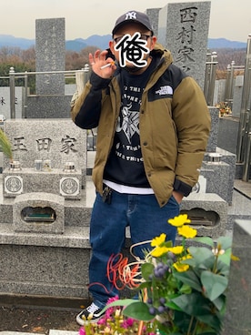 「アイテム（ダウンジャケット/コート）」を使った、kanameさん（メンズ・166cm・30代）の冬コーディネート