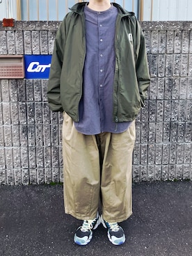 「is-ness（イズネス）のアイテム」を使った、sotorichさん（メンズ・176cm）の秋コーディネート