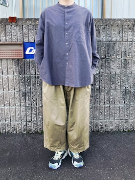 「is-ness（イズネス）のアイテム」を使った、sotorichさん（メンズ・176cm）の秋コーディネート