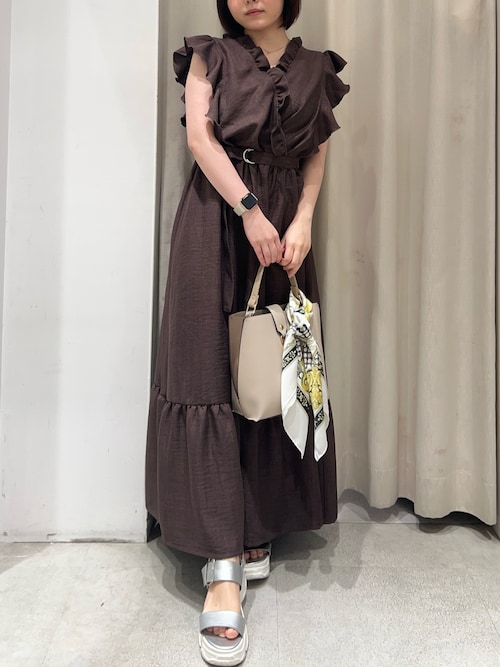 フリルカシュクールワンピース