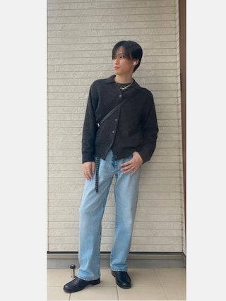 【新品】LIDNM ALPACA KNIT SHIRT CARDIGAN LIDNM / Llife ONLINE STORE / ALPACA KNIT SHIRT CARDIGAN