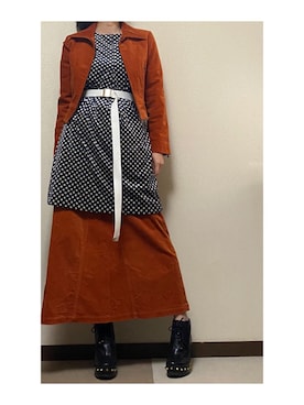「Marc by Marc Jacobs（マークバイマークジェイコブス）のアイテム（シューズ）」を使った、iChi🦊さん（レディース・158cm）の秋コーディネート