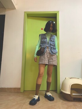 「PULL&BEAR（プルアンドベア）のアイテム（ジャケット/アウター）」を使った、jevoさん（レディース・158cm）の冬コーディネート