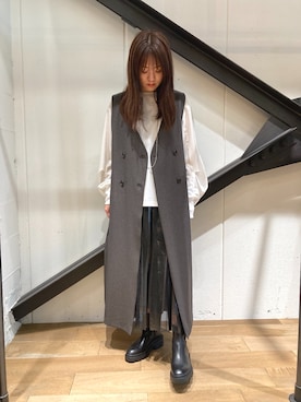 「NAKAGAMI（ナカガミ）のアイテム」を使った、Yukinob2ndさん（レディース・157cm）の秋コーディネート