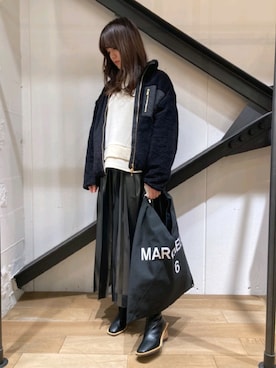 「TATRAS（タトラス）のアイテム（ブルゾン）」を使った、Yukinob2ndさん（レディース・156cm）の冬コーディネート