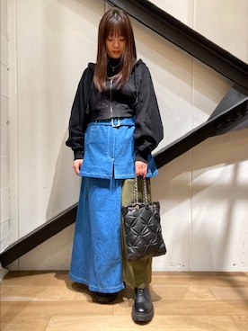 「MAISON D' PULSE（メゾンドパルス）のアイテム（アクセサリー）」を使った、Yukinob2ndさん（レディース・157cm）の冬コーディネート