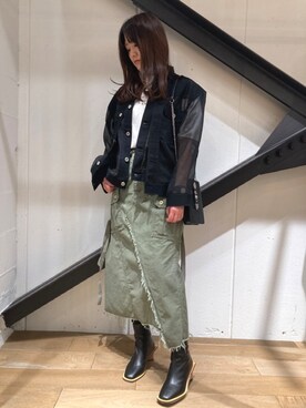 「THE KEIJI（ザ ケイジ）のアイテム」を使った、Yukinob2ndさん（レディース・156cm）の冬コーディネート