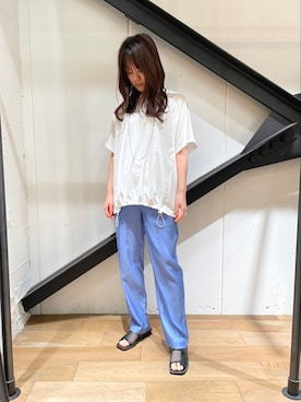 「B'2nd（ビーセカンド）のアイテム（パンツ）」を使った、Yukinob2ndさん（レディース・157cm）の春コーディネート