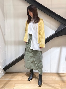 「THE KEIJI（ザ ケイジ）のアイテム」を使った、Yukinob2ndさん（レディース・156cm）の冬コーディネート